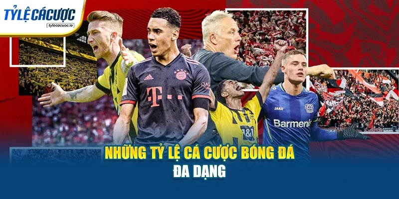 Những tỷ lệ cá cược bóng đá đa dạng