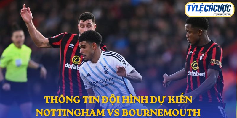 Thông tin đội hình dự kiến Nottingham Forest vs Bournemouth