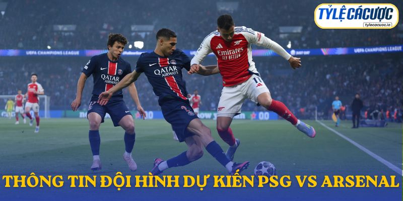 Thông tin đội hình dự kiến PSG vs Arsenal