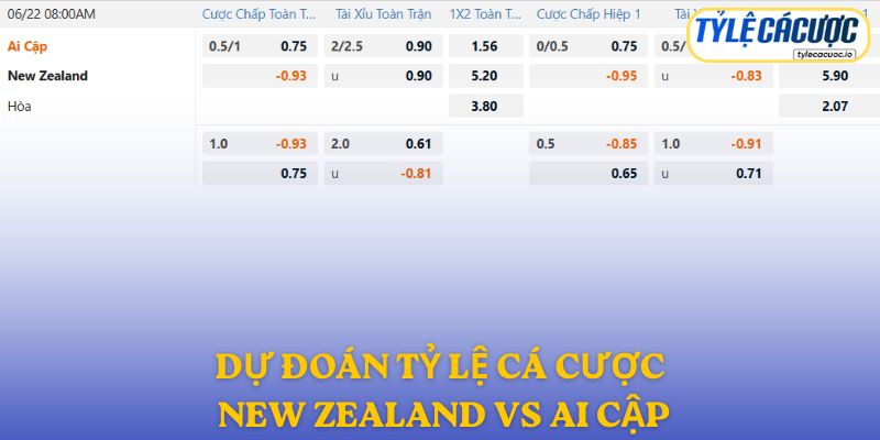Soi kèo nhà cái New Zealand vs Ai Cập – dự đoán từ chuyên gia