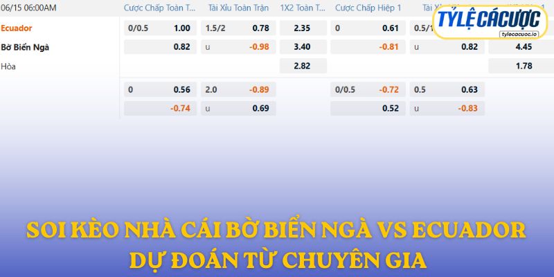 Soi kèo nhà cái Bờ Biển Ngà vs Ecuador – dự đoán từ chuyên gia