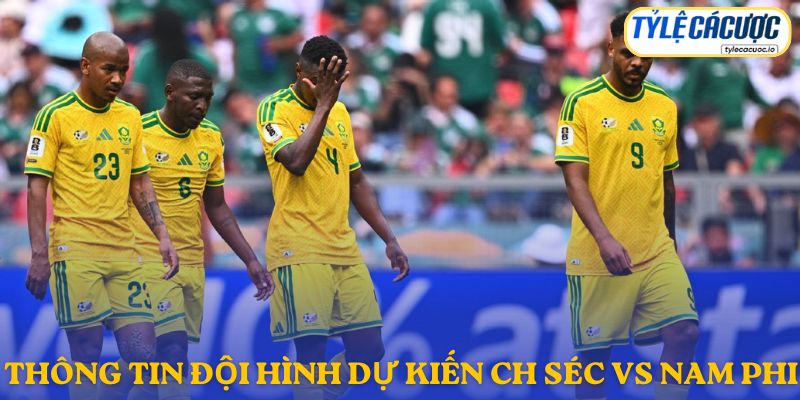 Thông tin đội hình dự kiến CH Séc vs Nam Phi
