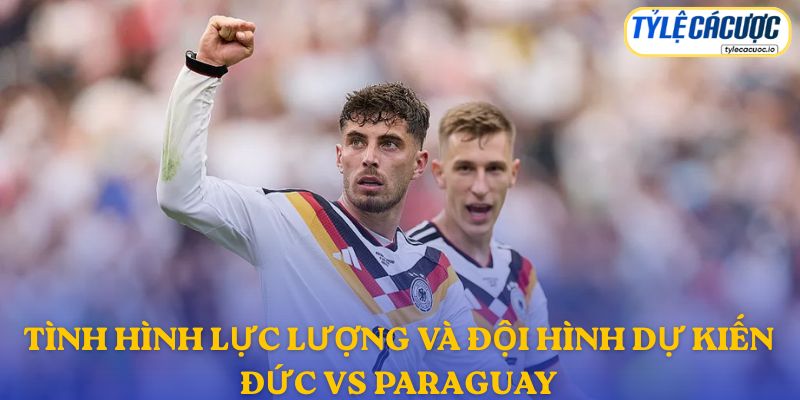 Thông tin đội hình dự kiến Đức vs Paraguay
