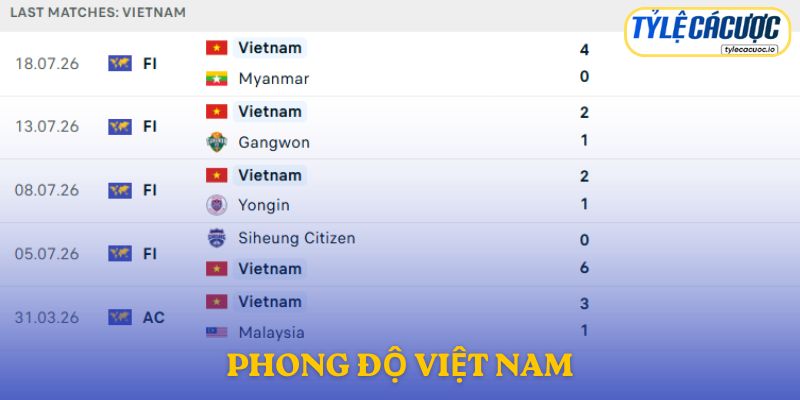 Phong độ Việt Nam