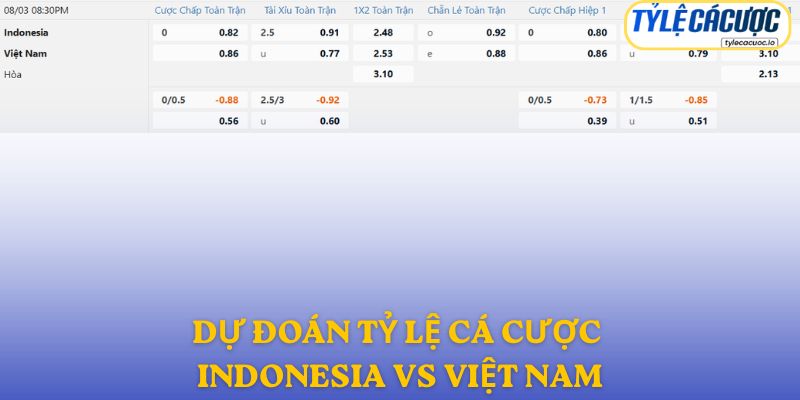 Soi kèo nhà cái Indonesia vs Việt Nam – dự đoán từ chuyên gia